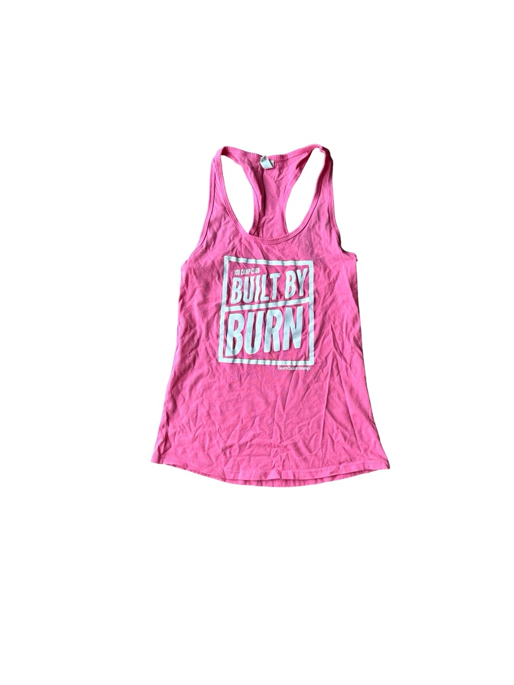 Burn Boot Camp Women's Pink Racerback Tank Top
